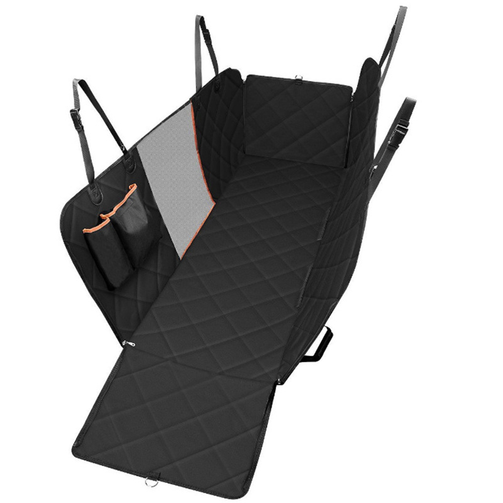 

UK Warehouse Dog Car Seat Cover Dog Carriers Waterproof Rear Back Pet Mats Hammock Protector with Mesh Visual Window for Cars