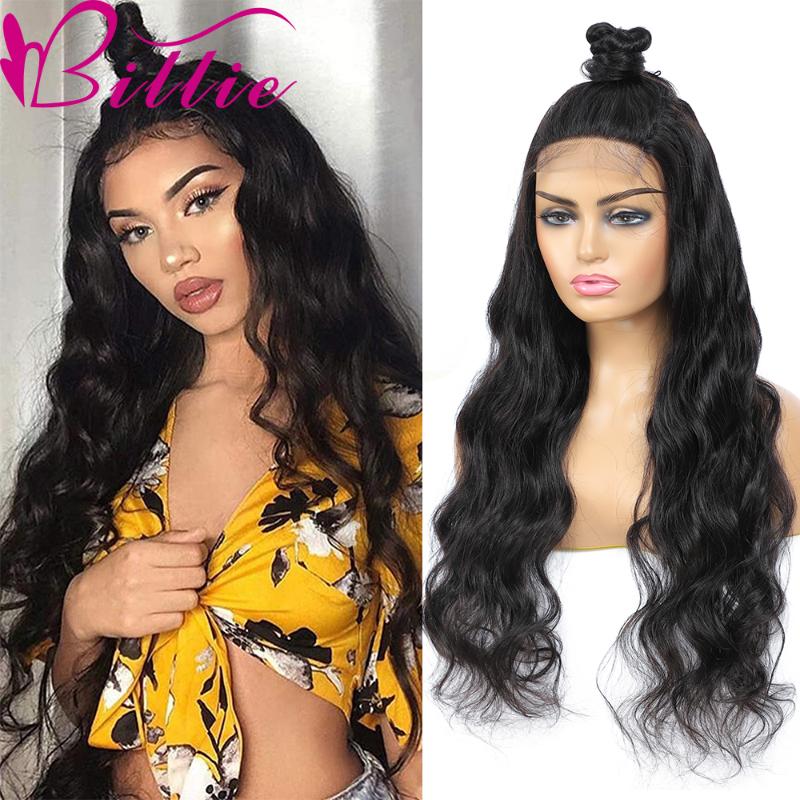 

BILLIE Body Wave Lace Closure Human Hair Wigs For Black Women Shoulder Length Pre Plucked With Baby Hair Brazilian Remy Wig, Black;brown