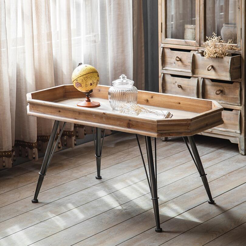 Antique solid wood bookcase storage table B &amp; B living room bedroom storage table used bookcase tables-image-633093665