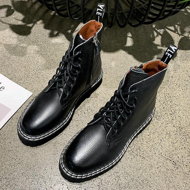 

Plus Size 35-53 Nice New Ankle Rain Boots Women Autumn Ins Popular Fashion Shoes Woman Flat Heels Female Casual Wild Boot1, Black