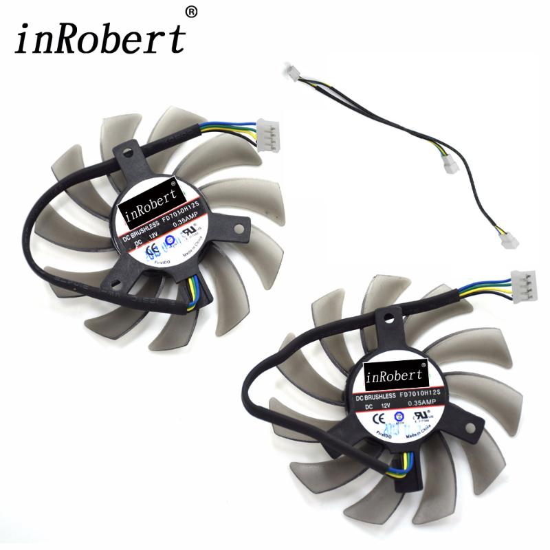 

Firstd FD7010H12S 75MM 4Pin Connector For Sapphire R9 270 GTX 550 750 770 Ti ASUS GTX760 12V 0.35A Cooler Fan