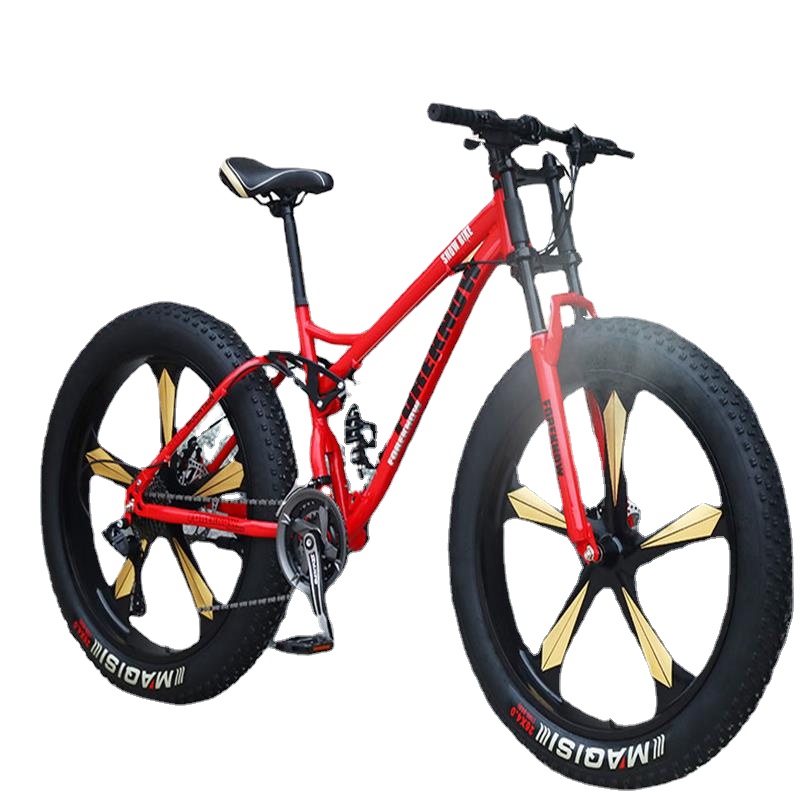 

26 Inch Mountain Bike Wide Tires for Men and Women, Orange