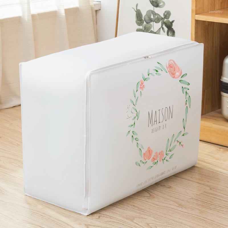 

Waterproof Cotton Quilt Storage Bag Travel Garment Clothes Container Pillow Quilts Organizer Space Saving1