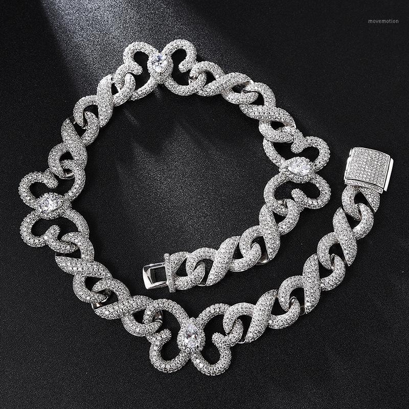 

2020 New Enamel CZ Butterfly Choker 15mm Necklace Iced Out Bling CZ Miami Cuban Link Chain Butterfly Hip hop Women Jewelry1