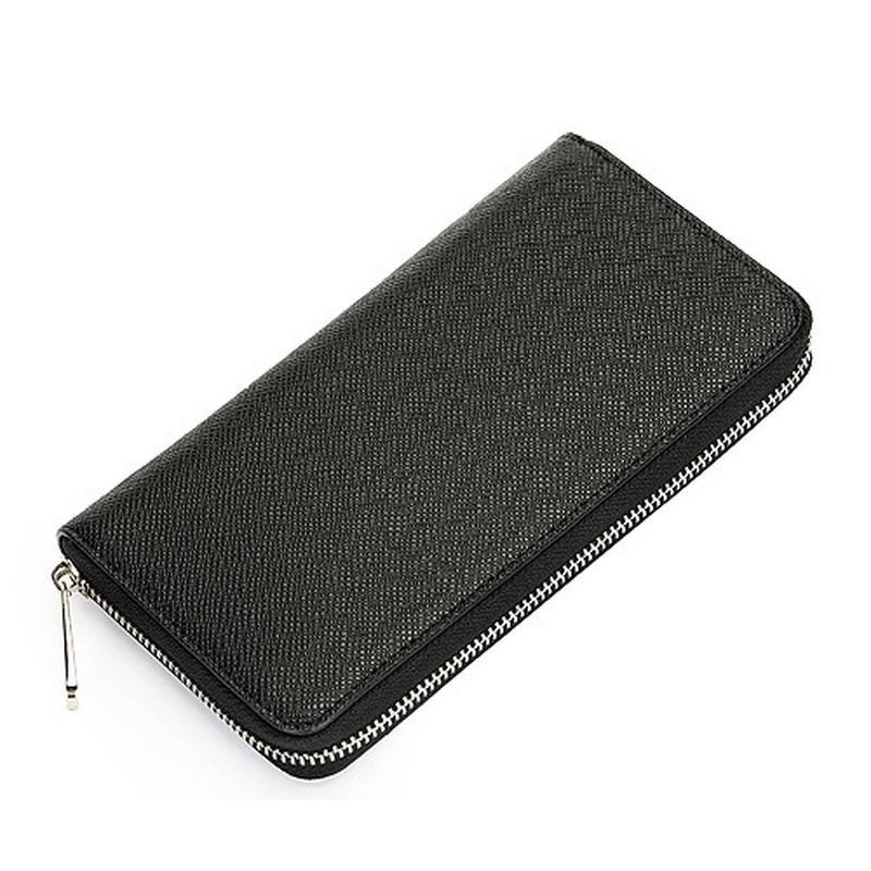 

Men's Bag Long Men's Wallet Fashion Zipper, Black