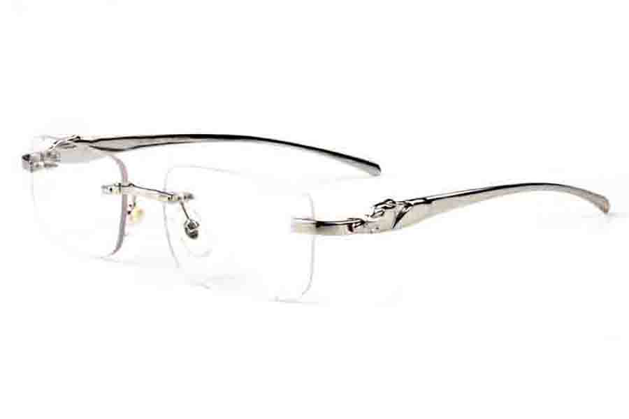 Millionaire Lunettes de soleil sans monture Femmes Designer Rétro Lunettes de soleil en métal Classique Femme Gradient Lunettes Hommes Vintage Bu