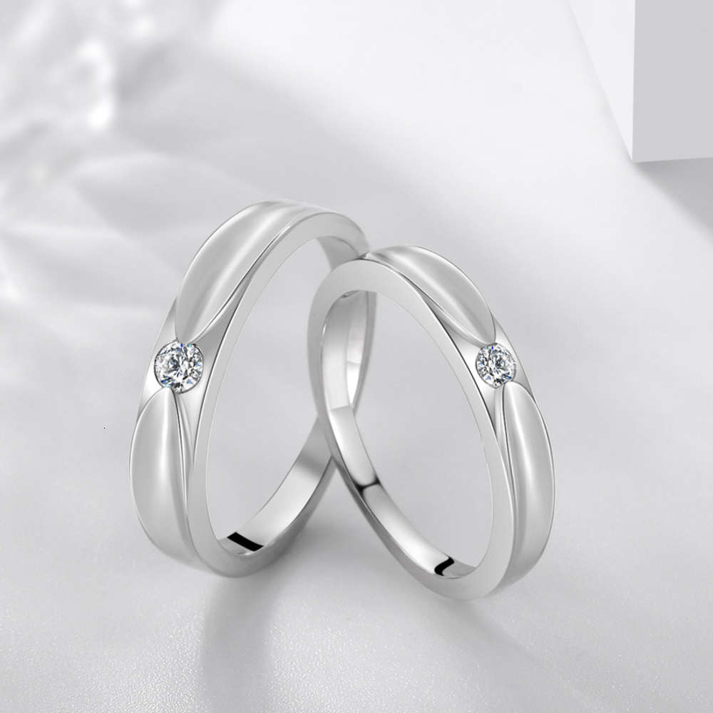 

Luxurys Designers Fashion Jz459 new double wings single diamond couple ring the same Valentine's day ring for men and women