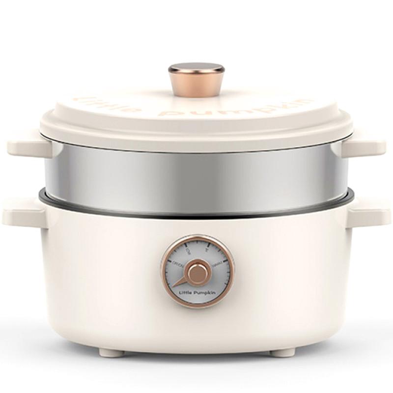 

220V 2L Electric Multi Cooker Non-Stick Portable Hot Pot Electric Cooking Machine 2 Layers Frying Pot
