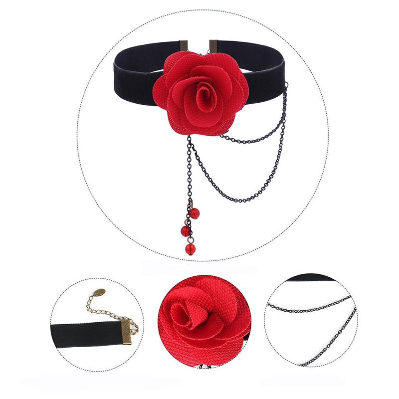 

Wedding Lace Choker Necklaces Tassel Tattoo Choker Necklace Black Necklace Vintage Women Wedding Jewelry