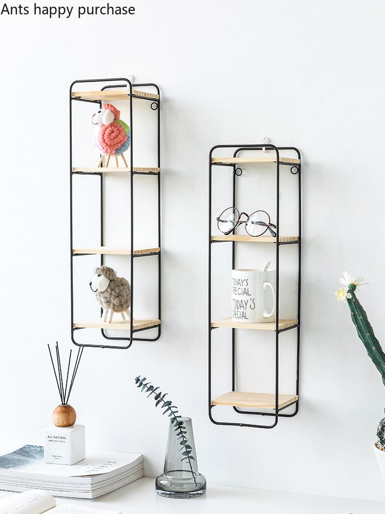 

Creative Nordic style Wall pendant Decoration iron Shelf decorative wall shelf home organization and storage room organizer