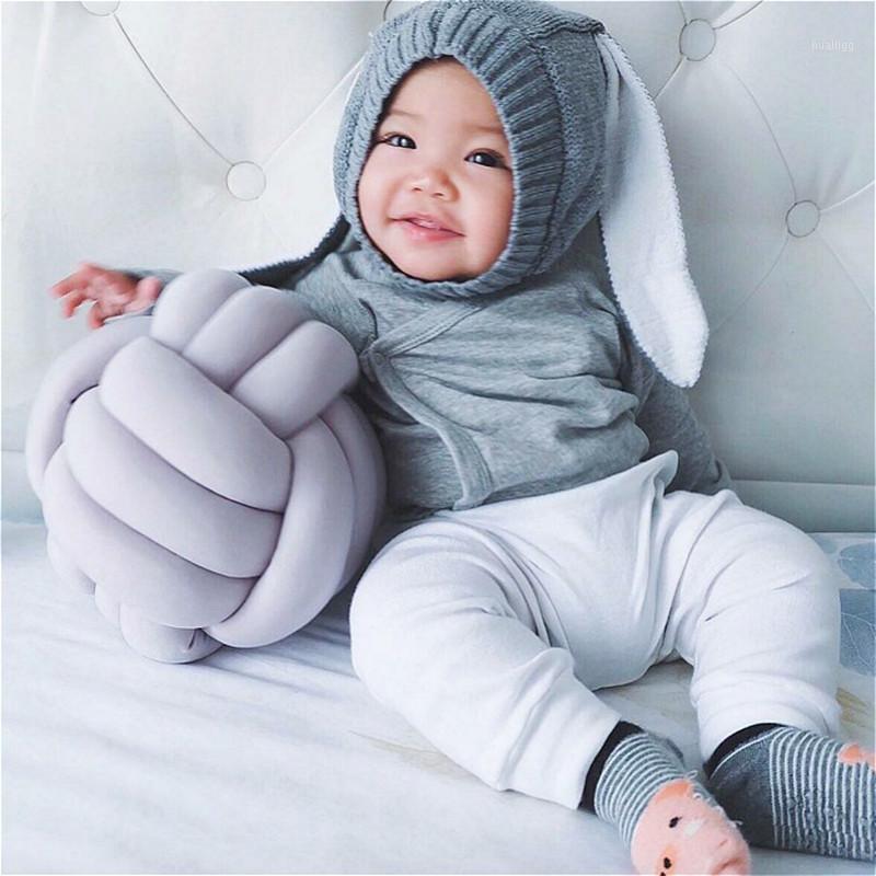 

Denmark ins explosion Nordic Knot Cushion 100% Cotton Knot Ball Pillow Baby Sleep Dolls Plush Toy For Kids Sofa Cushion1