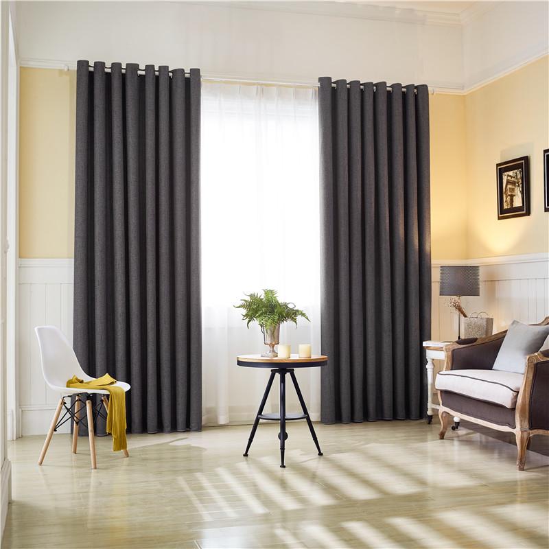 

CITYINCITY Jacquard Faux linen Darpes Modern Korea And Japan Curtains For Bedroom And Livingroom Window Rideaux Customized, Blue