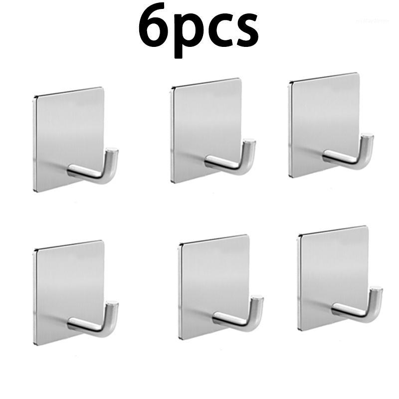 

Adhesive Hooks Heavy Duty Wall Hangers Hooks Waterproof Stainless Steel Towel Hanger Holder SP991