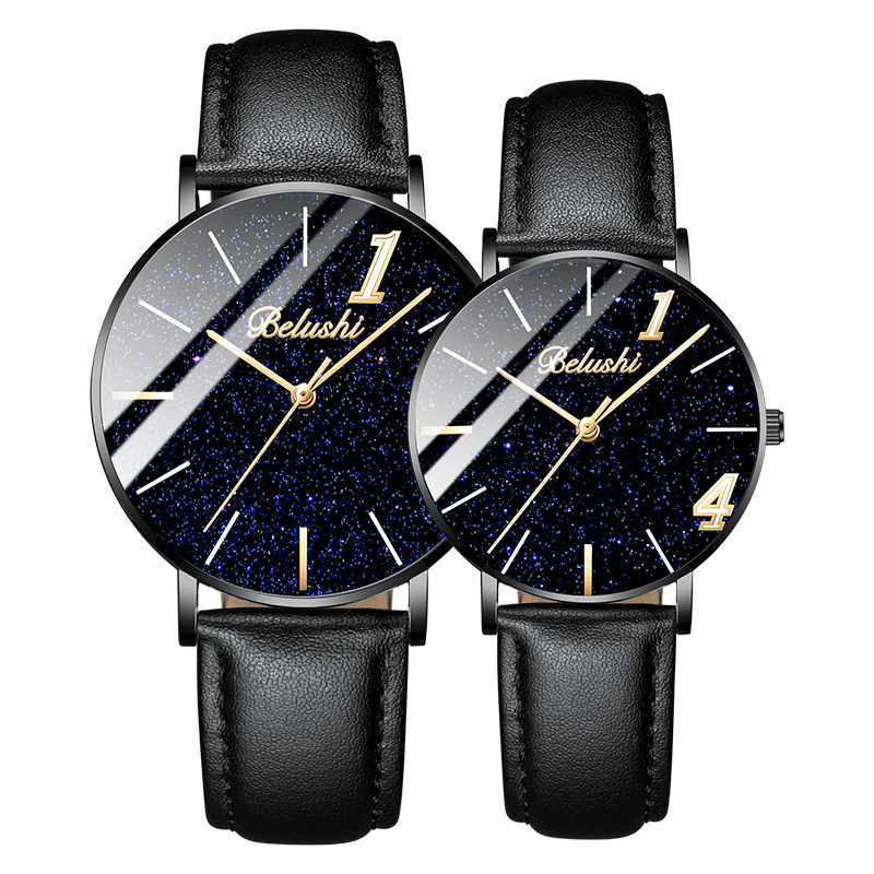 

Men watches lover watches 564 Couple models Quartz watches Stainless steel 40mm 32mm Starry sky dial Waterproof Wristwatch, Men 4