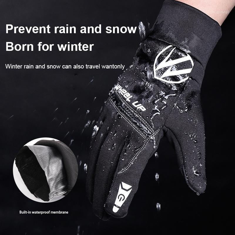

Unisex Touchscreen Winter Thermal Warm Cycling Bicycle Ski Outdoor Camping Hiking Skiing Motorcycle Gloves Sports Full Finger1, Black