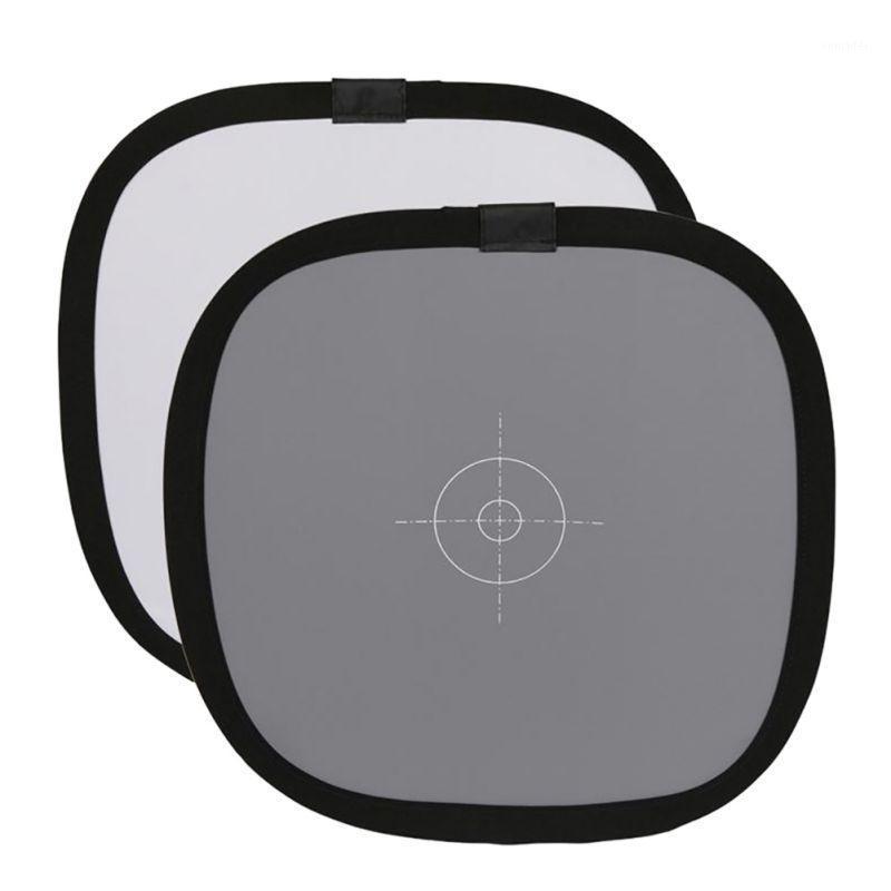 

New 12" Inch 30cm 18% Foldable Gray Card Reflector White Balance Card Double Face Focusing Board with Carring Bag Photography1