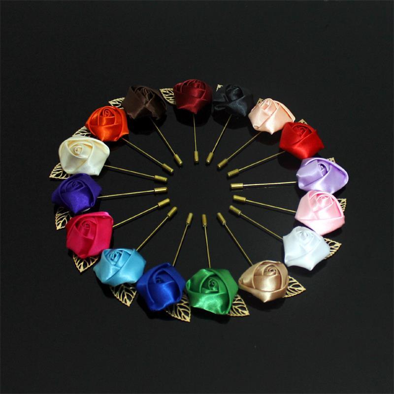 

5 pcs/lot Diy silk Rose flowers Best Man Corsage Groom suit for men Boutonniere Brooch pin Wedding Flowers party decorations, 14