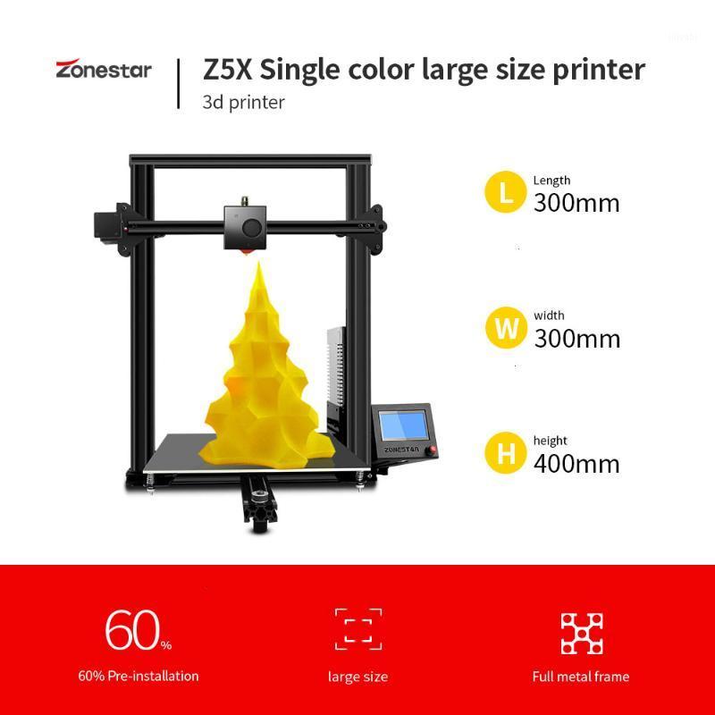 

ZONESTAR Z5X Large Size Option Dual Extruder Automatic Mixing Color Full Metal Aluminum Frame 3D Printer DIY Kit Low Price1