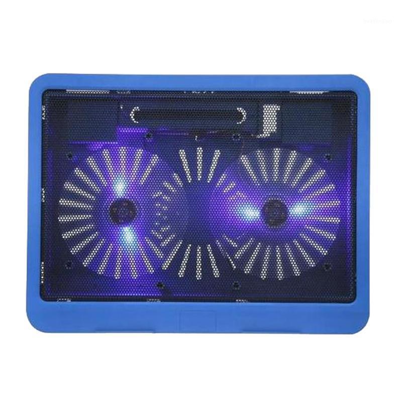 

Laptop Cooling Pad Notebook Stand cooling laptop With 2 Quite Fan & blue LED Lights For 11-15" cooler Fixture for1