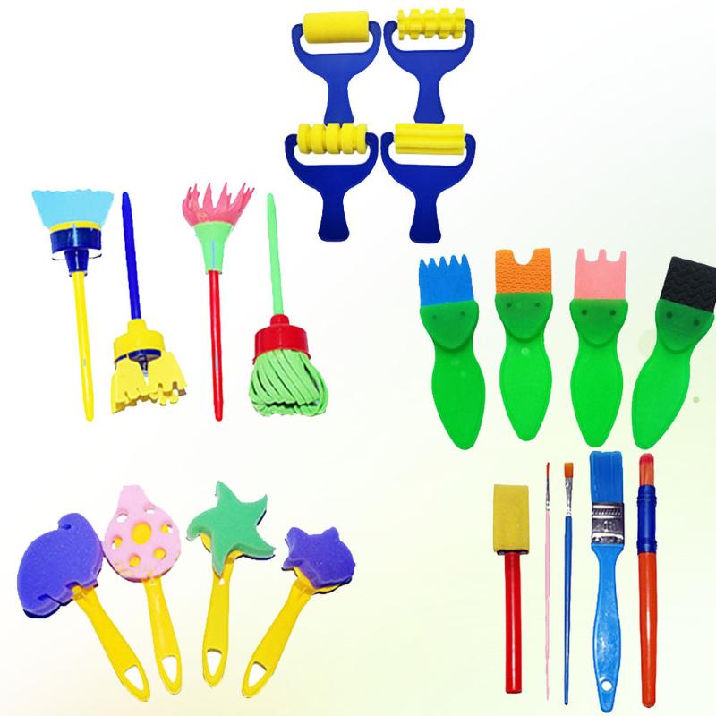 

21Pcs Art Craft Sponge Brush Graffiti Brush Painting Tool for Boys Students Girls
