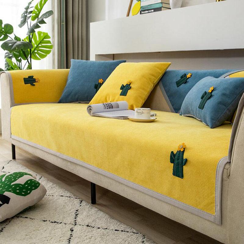 

Modern Sofa Cushion Cover Combination Cushion Non-Slip Simple Four Seasons Fabric All Inclusive Sofa Protective Cover, Ll-1