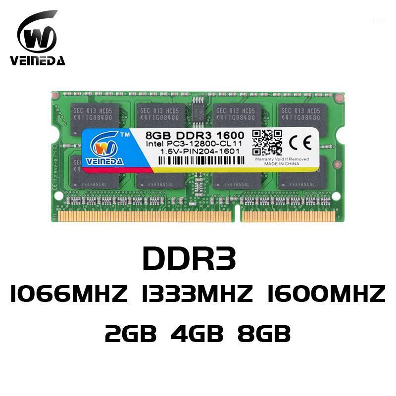 

VEINEDA Laptop Memory DDR3 8GB 4GB 2gb DDR 3 1333mhz 1600mhz sodimm RAM Notebook Memory 204pin 1.5V For Intel AMD Laptop1