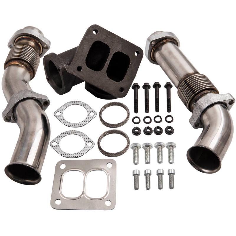 

Turbo Pedestal Exhaust Housing & Up Pipes for 7.3L E-350 F-250 F-350 94-97