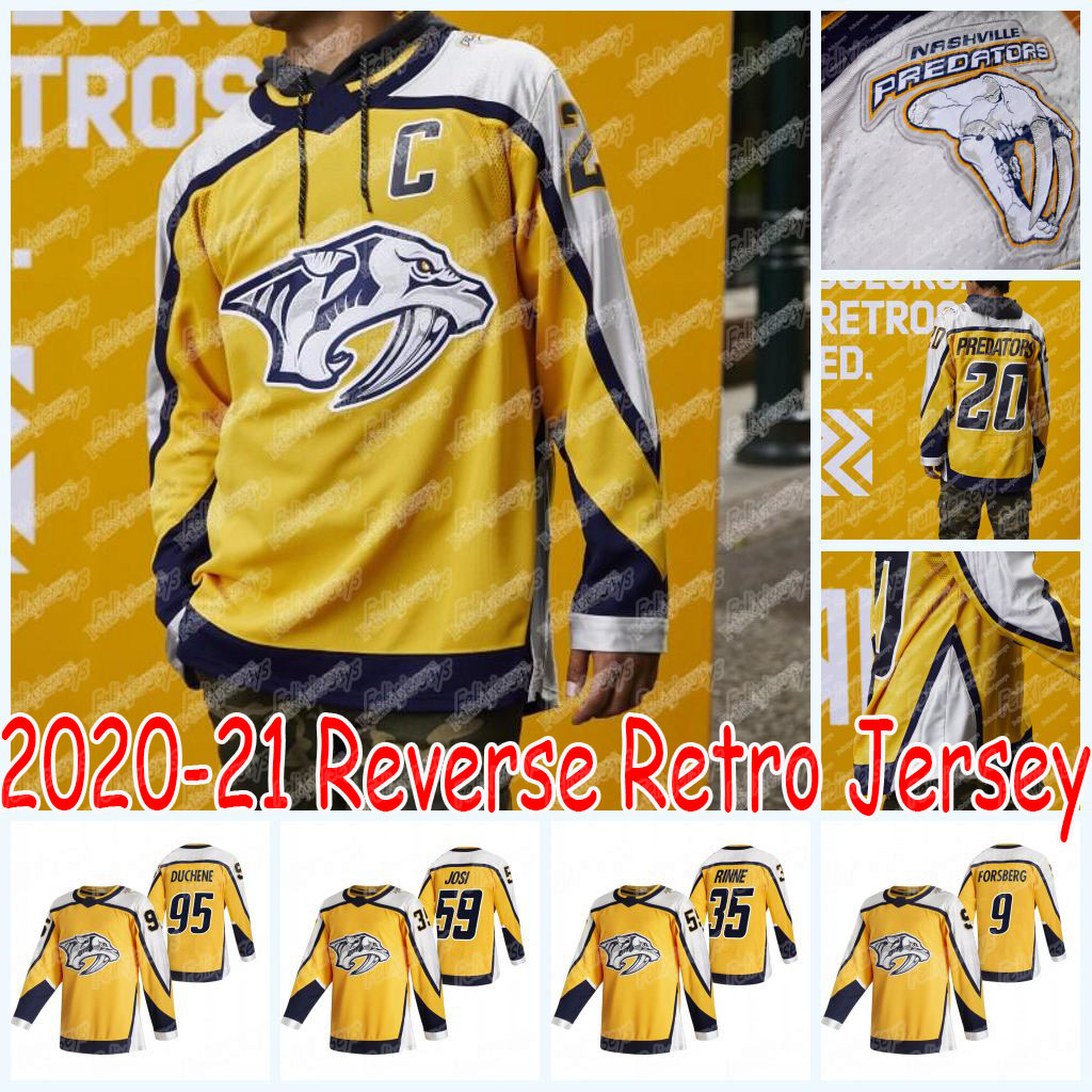 

Youth Nashville Predators 2021 Reverse Retro Jersey Roman Josi Matt Duchene Ryan Ellis Filip Forsberg Ryan Johansen Pekka Rinne Granlund, 2019 all star white men size s-3xl