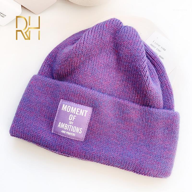 

Fashion Skullies Beanies Letter Embroidery Women Hat Winter Unisex Casual Beanie Cap Men Hip Hop Knitted Hat Female1, Black