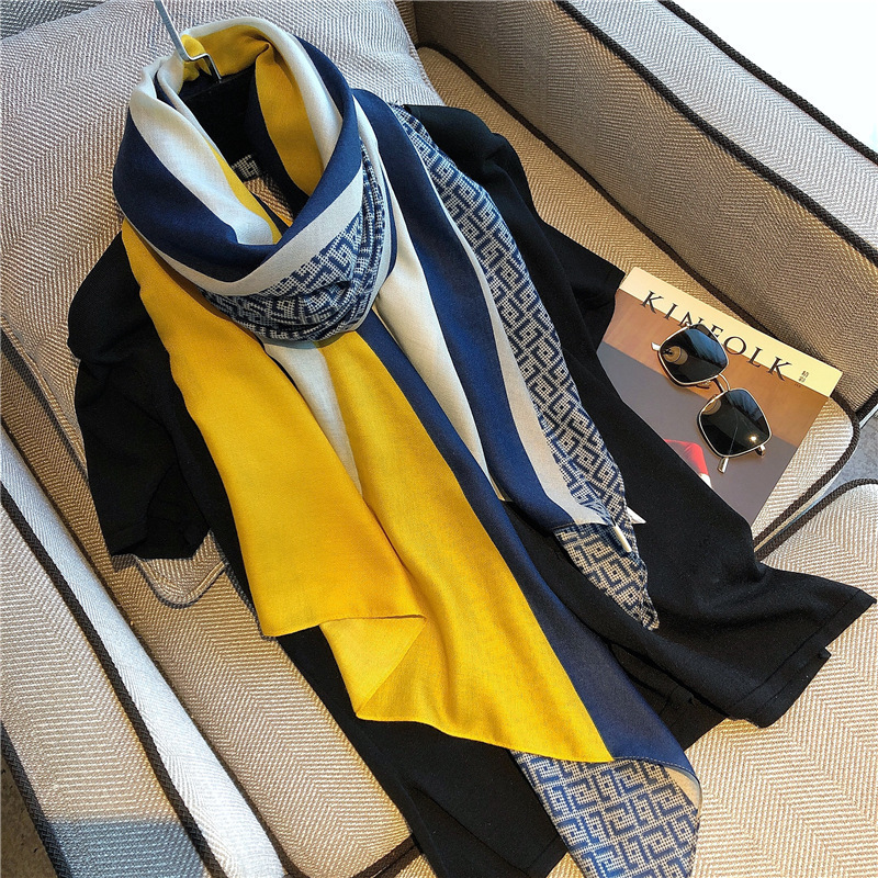 

Scarves, scarves for women to wear in spring, autumn and winter, Blue;gray