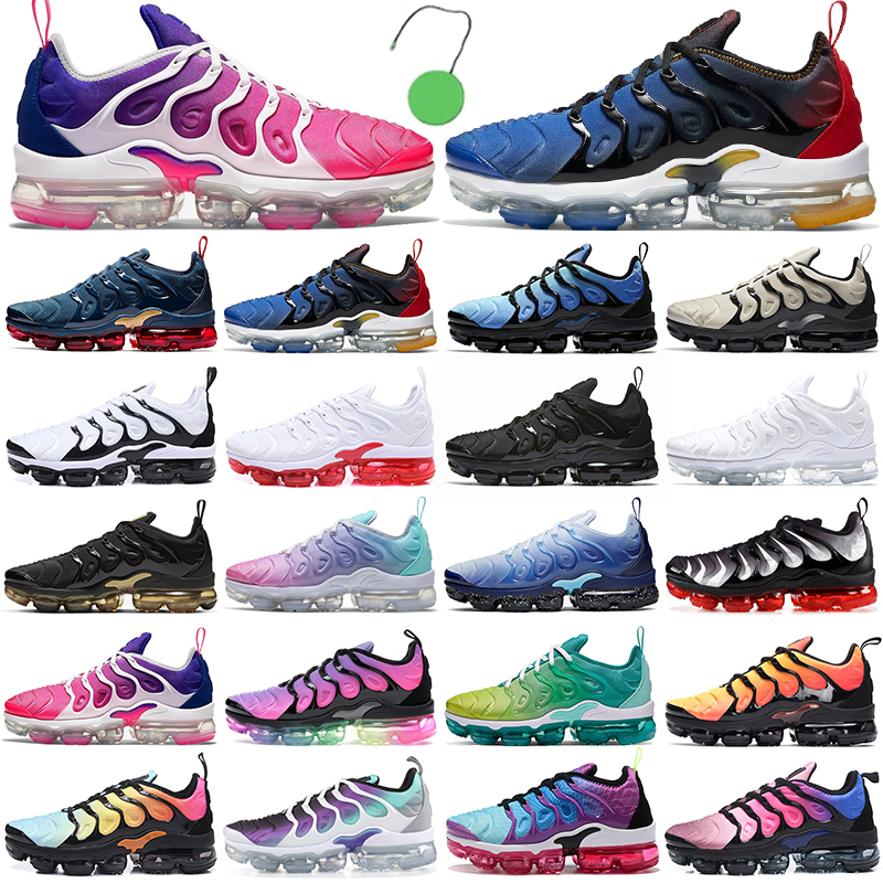 

Discount TN plus mens vapor running shoes men women ourdoor trainers All Red Black Hyper Blue womens sports sneakers max size 36-47, 36-47 triple white