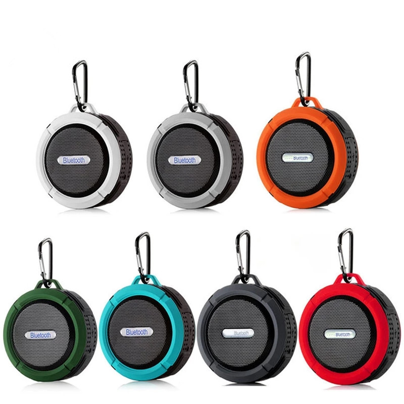 

C6 Portable Bluetooth Speaker Wireless Waterproof Outdoor Shower Speakers With Suction Cup HandFree Car Subwoofer Loudspeaker Support TF card For Phone Computer