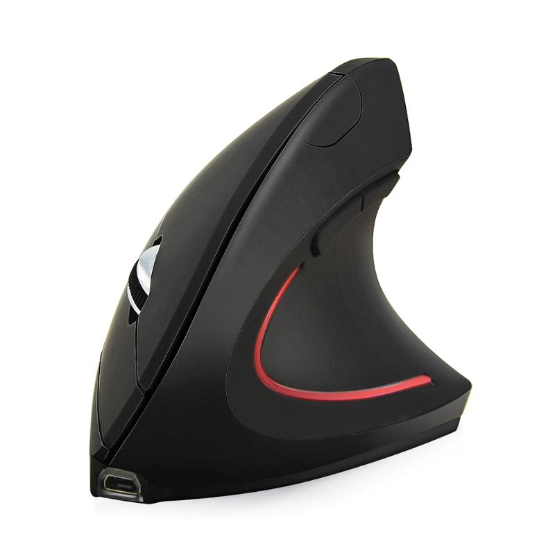 

2.4GHz Wireless Gaming Mouse 3 Gears 800-1200-1600 DPI Adjustable Rechargeable LED Ergonomics Vertical Optical Mouse for Gamer