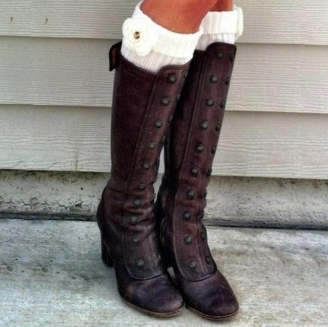 

Women Boots gladiator low heels autumn pu leather winter plus size shoes Booties vintage Shoe Rome fashion muje, Brown