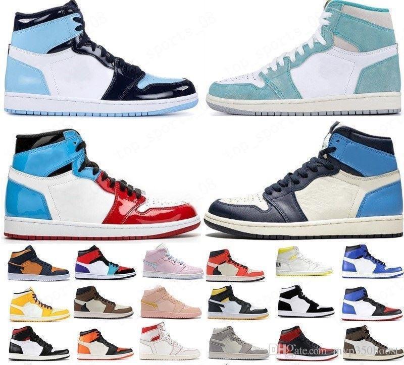 

New nakeskin jordan Basketball Shoes Jumpman Twist Lucky Green Bio Hack White Royal chicago Toe Obsidian UNC Patent Running Sneakers, Bred