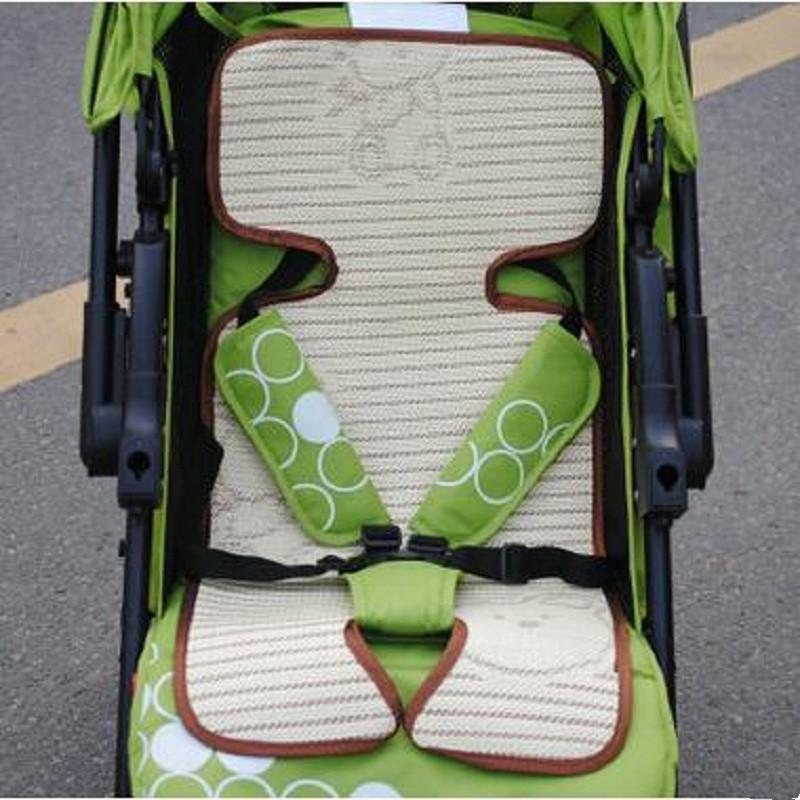 

Summer Trolley Linen Seat Cushion Baby Stroller Accessories Flax Plant Fiber Mats