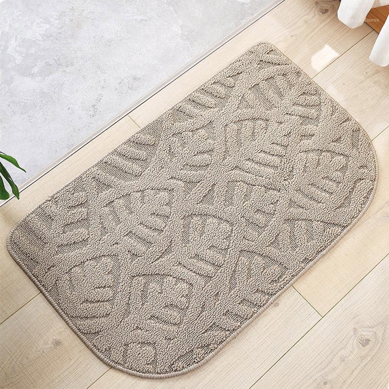 

Absorb Water Bathroom Kitchen Non-slip Home Entry Doormat Comfortable Semicircular Soft Bedroom Living Room Foor Mat Decor1, Blue