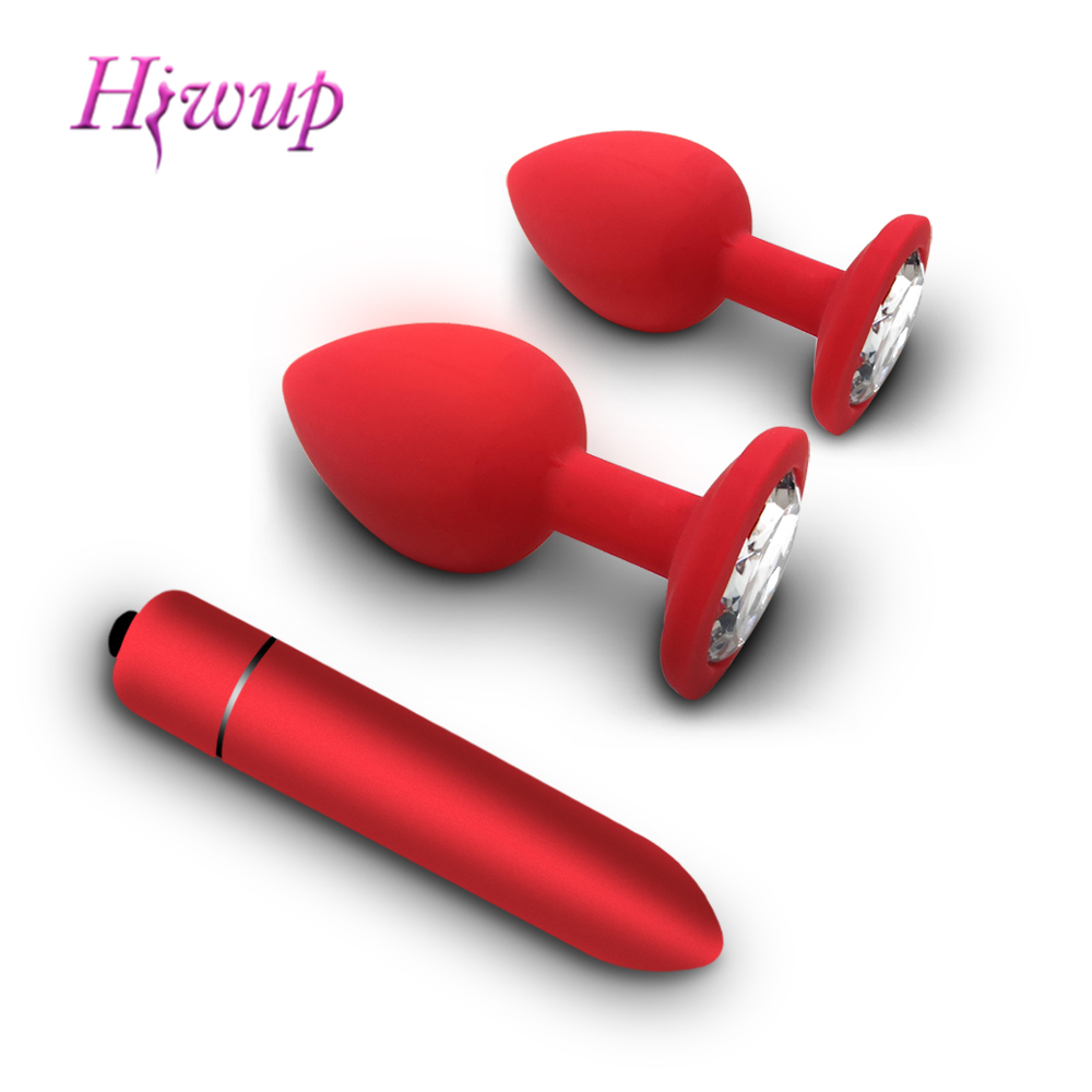 10 Speeds Vibrator Sex Shop White Crystal Jewelry Butt Plug Massager Silicone Dildo Vibrator Anal Plug Women Gay Sex Toyhello-image-754628643