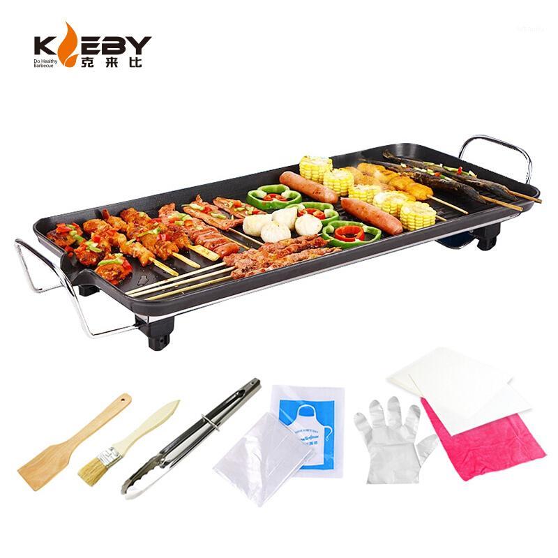 

6-10 Person Large Size Electric Grill & Griddle Home Smokeless Barbecue BBQ Meat Dish Baking Machine Kitchen Useful Multicooker1