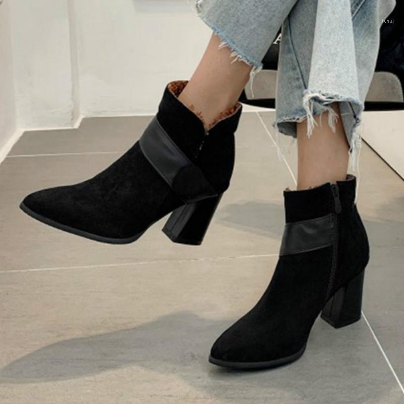 

Hot Fashion Super Big Size 32-48 New Round Toe Botas Mujer Med Knee Boots Women Casual Increased High Heel 7.5CM Shoes 88-111, Wine red