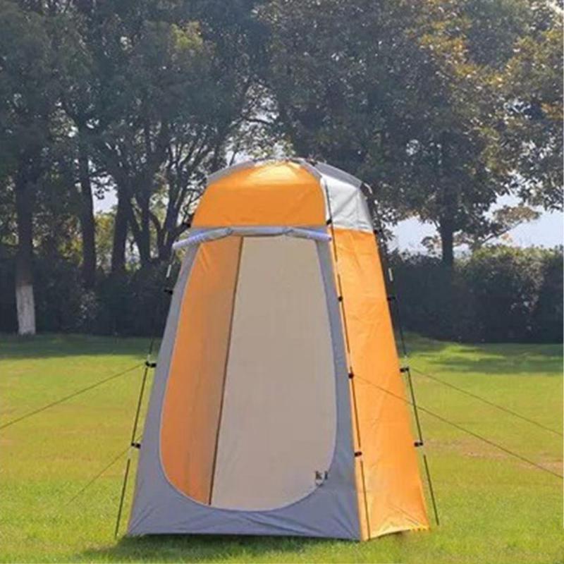 

Lightweight Portable Camping Shower Tent Awning Canvas Folding Outdoor Toilet Room for Privacy Showing Changing Clothes