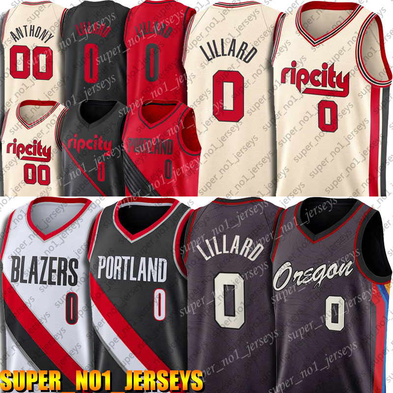 

0 Damian Blazer Lillard Jersey Carmelo 00 Anthony Jerseys Basketball