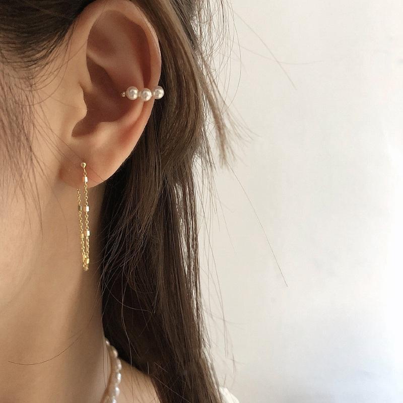 

MENGJIQIAO 2020 Fashion Metal Chain Acrylic Simple Circle Drop Earrings For Women Cute Elegant Pearl Oorbellen Party Jewelry1