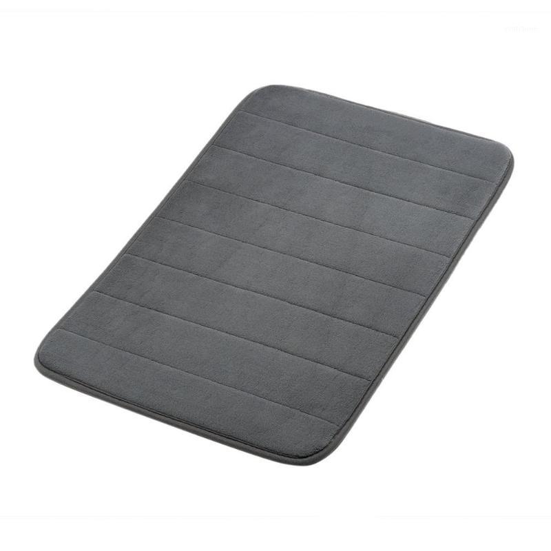 

Bathroom Memory Foam Bath Mat Carpet Rug Non-slip Absorbent fleece Bedroom kitchen Floor Doormat Carpets Non Skid Soft Coral1