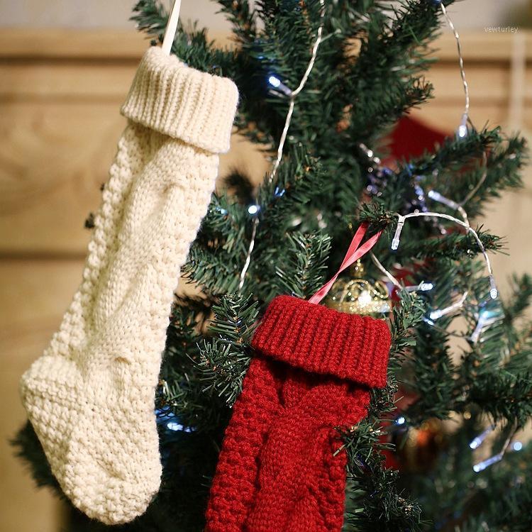 

BothSide Knitted Chirstmas Stock For Decoration Oranaments1