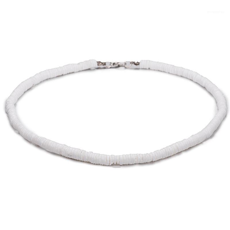 

Fashion White Shell Smooth Gravel Chips Beads Choker Necklace for Women Party Wedding Gifts Summer Necklace Jewelry Collar 20201