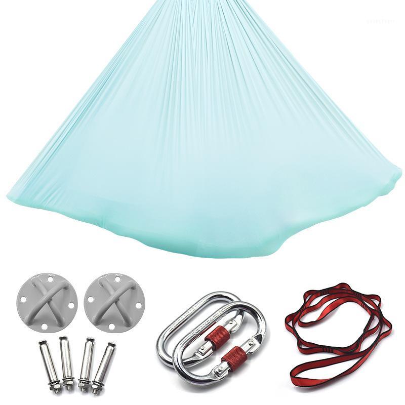 

Full Set Anti-Gravity Yoga Hammock Yoga Gym Hanging Outdoor Indoor Leisure Decompression Hammock Fitness Equipment1, Blue