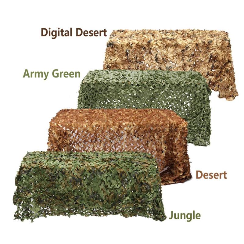

2Mx3M/ 3MX5M/ 1,5MX5M/ 1.5MX7M Hunting Camouflage Net Forest Land Army Camouflage Net Awnings Camping Tents Awnings