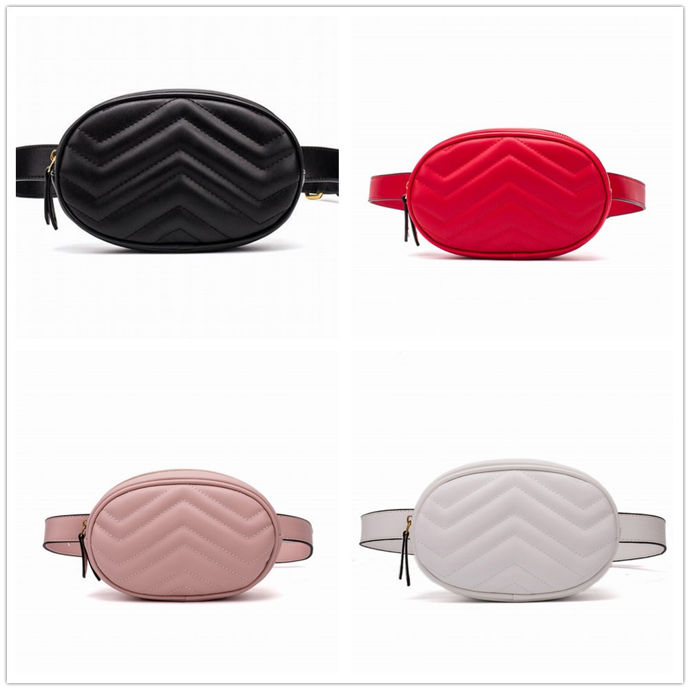 

Wholesale High Quality New Fashion Pu Leather Handbags Women Bags Fanny Packs Waist Bags Handbag Lady Belt Chest bag 4 colors