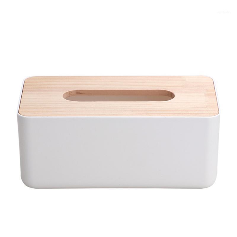 

Simple Stylish Napkin Accessories Solid Multifunctional Storage Decoration Holder Office Home Kitchen Wooden Plastic Tissue Box1